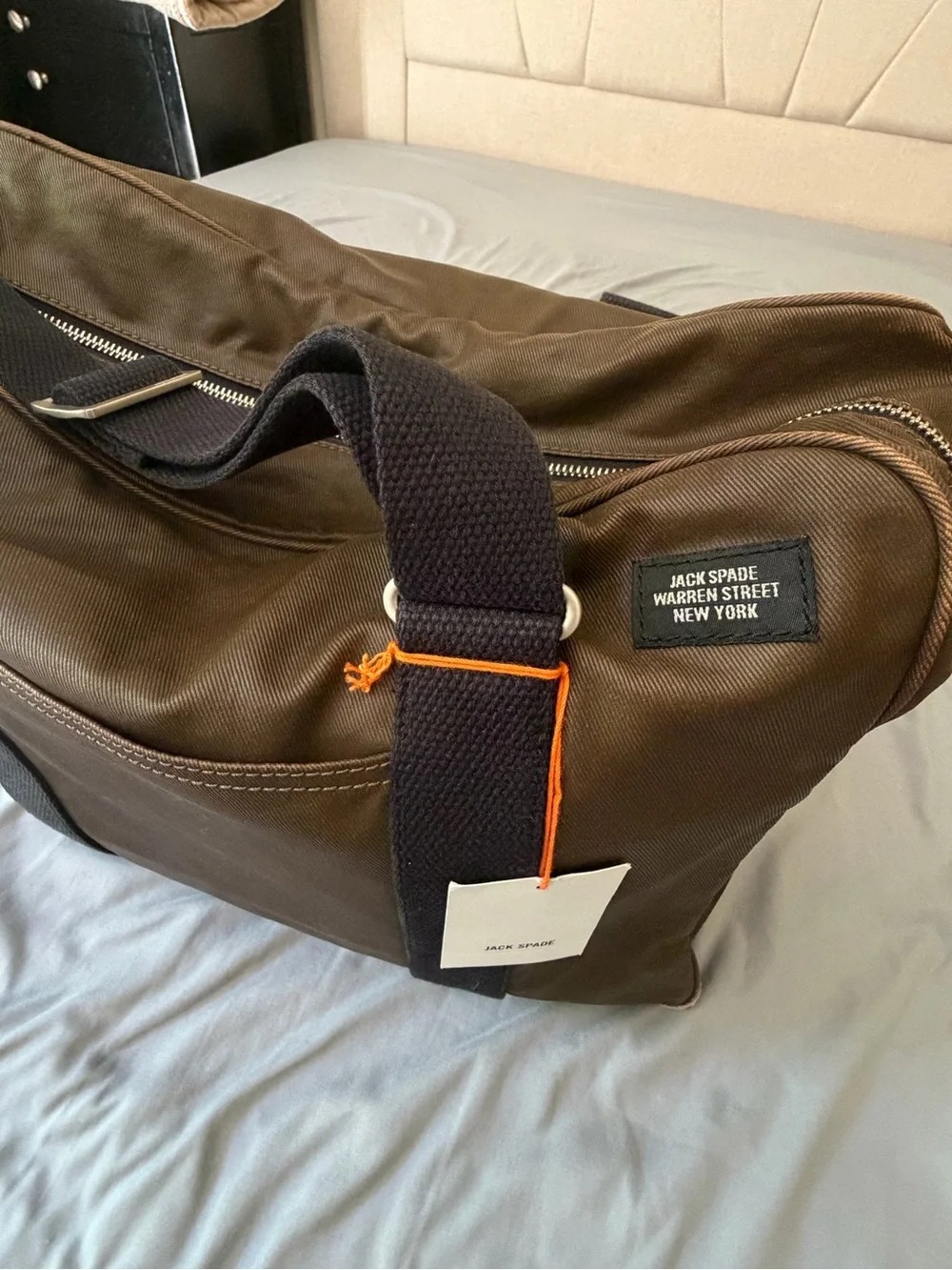 JACK SPADE MILEMARK TWILL IN-FLIGHT BAG